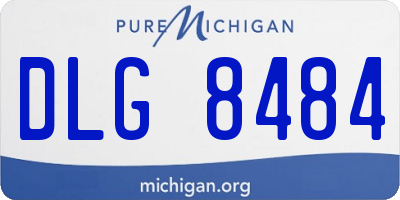 MI license plate DLG8484