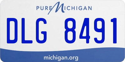 MI license plate DLG8491