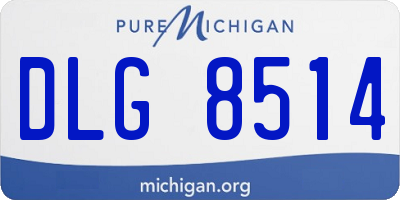 MI license plate DLG8514