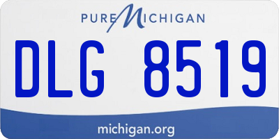 MI license plate DLG8519