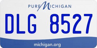 MI license plate DLG8527