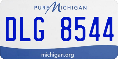 MI license plate DLG8544