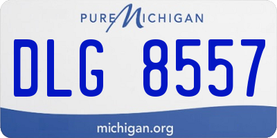 MI license plate DLG8557