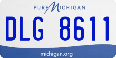 MI license plate DLG8611