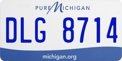 MI license plate DLG8714