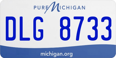 MI license plate DLG8733