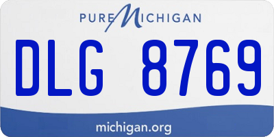MI license plate DLG8769
