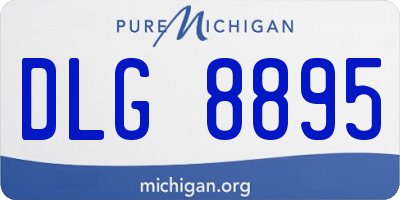 MI license plate DLG8895
