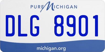 MI license plate DLG8901
