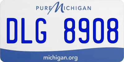 MI license plate DLG8908