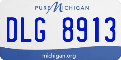 MI license plate DLG8913
