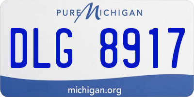 MI license plate DLG8917