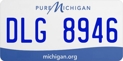 MI license plate DLG8946