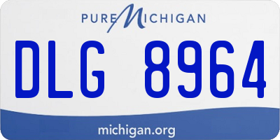 MI license plate DLG8964
