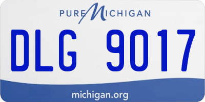 MI license plate DLG9017