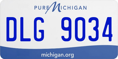 MI license plate DLG9034
