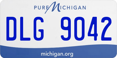 MI license plate DLG9042