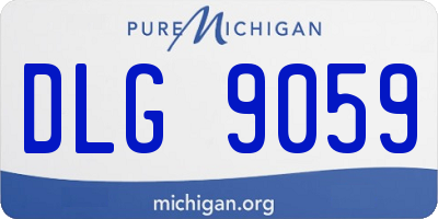 MI license plate DLG9059