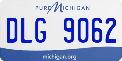 MI license plate DLG9062