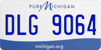 MI license plate DLG9064