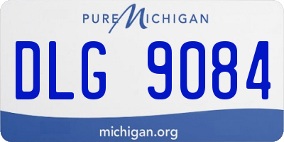 MI license plate DLG9084