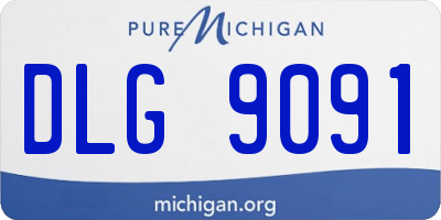 MI license plate DLG9091