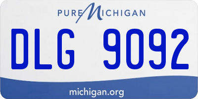 MI license plate DLG9092