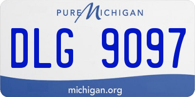 MI license plate DLG9097