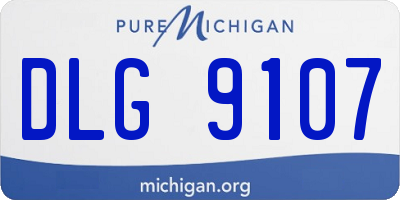 MI license plate DLG9107