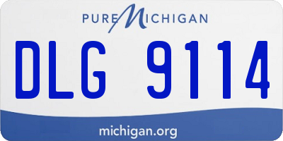 MI license plate DLG9114
