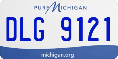 MI license plate DLG9121