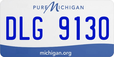 MI license plate DLG9130