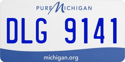 MI license plate DLG9141