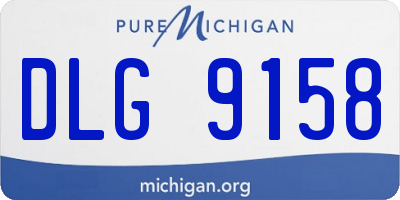 MI license plate DLG9158