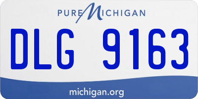 MI license plate DLG9163