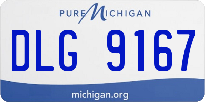 MI license plate DLG9167