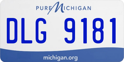 MI license plate DLG9181