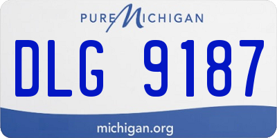 MI license plate DLG9187
