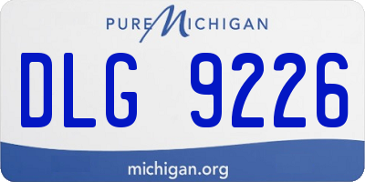 MI license plate DLG9226