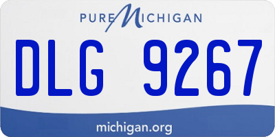 MI license plate DLG9267