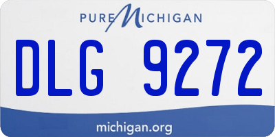 MI license plate DLG9272