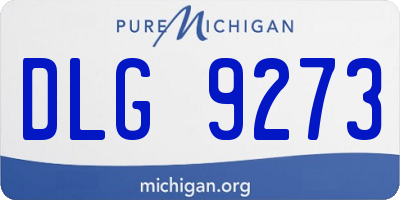 MI license plate DLG9273