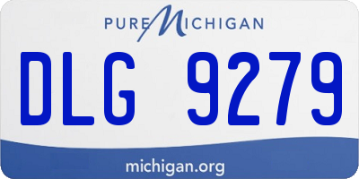 MI license plate DLG9279