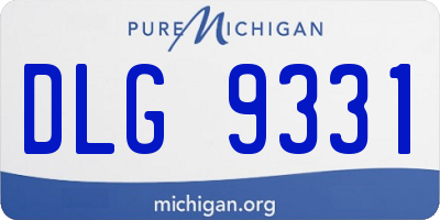 MI license plate DLG9331