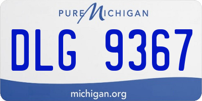 MI license plate DLG9367