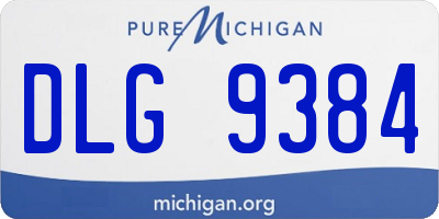 MI license plate DLG9384