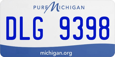 MI license plate DLG9398