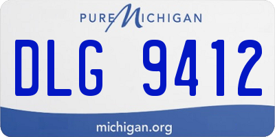 MI license plate DLG9412