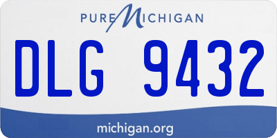 MI license plate DLG9432
