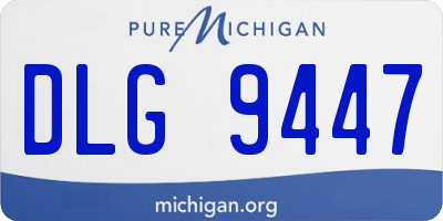 MI license plate DLG9447